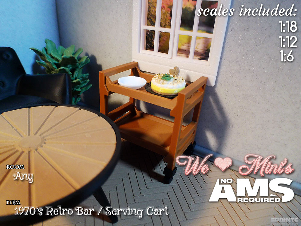 WLM - 1970's Bar / Serving Cart