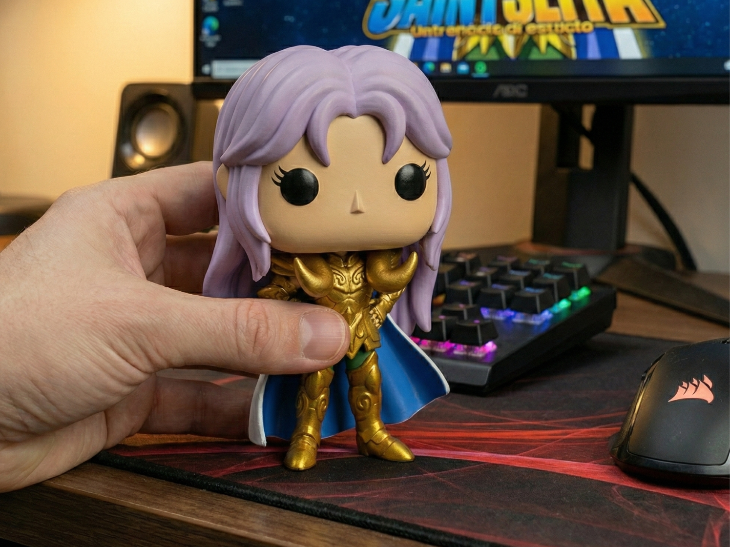 Funko Pop Custom Mu de Áries Cavaleiros do Zodíaco