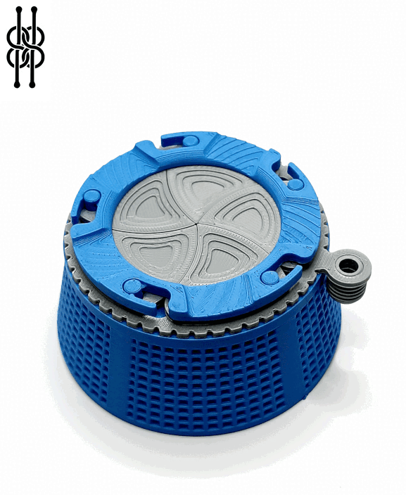 Mechanical Iris Container v1 - Fully 3d printable
