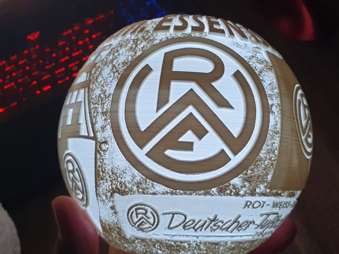 RWE Mond Lampe Lithophane Licht