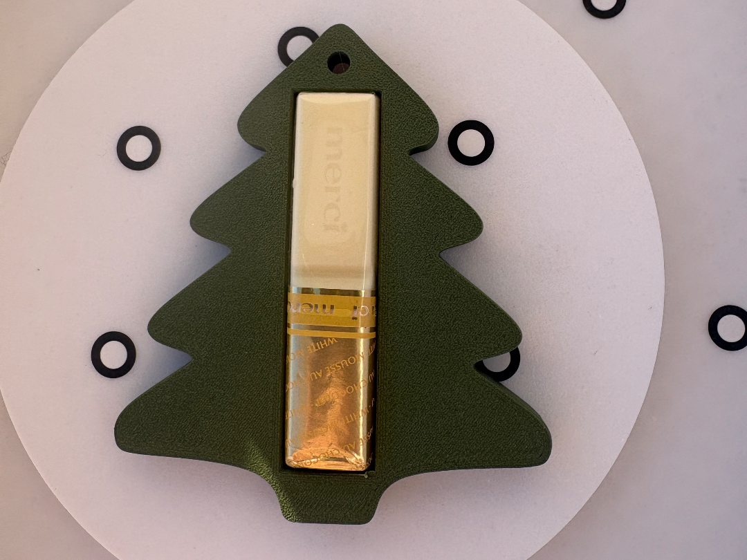 Christmas tree decoration with gift