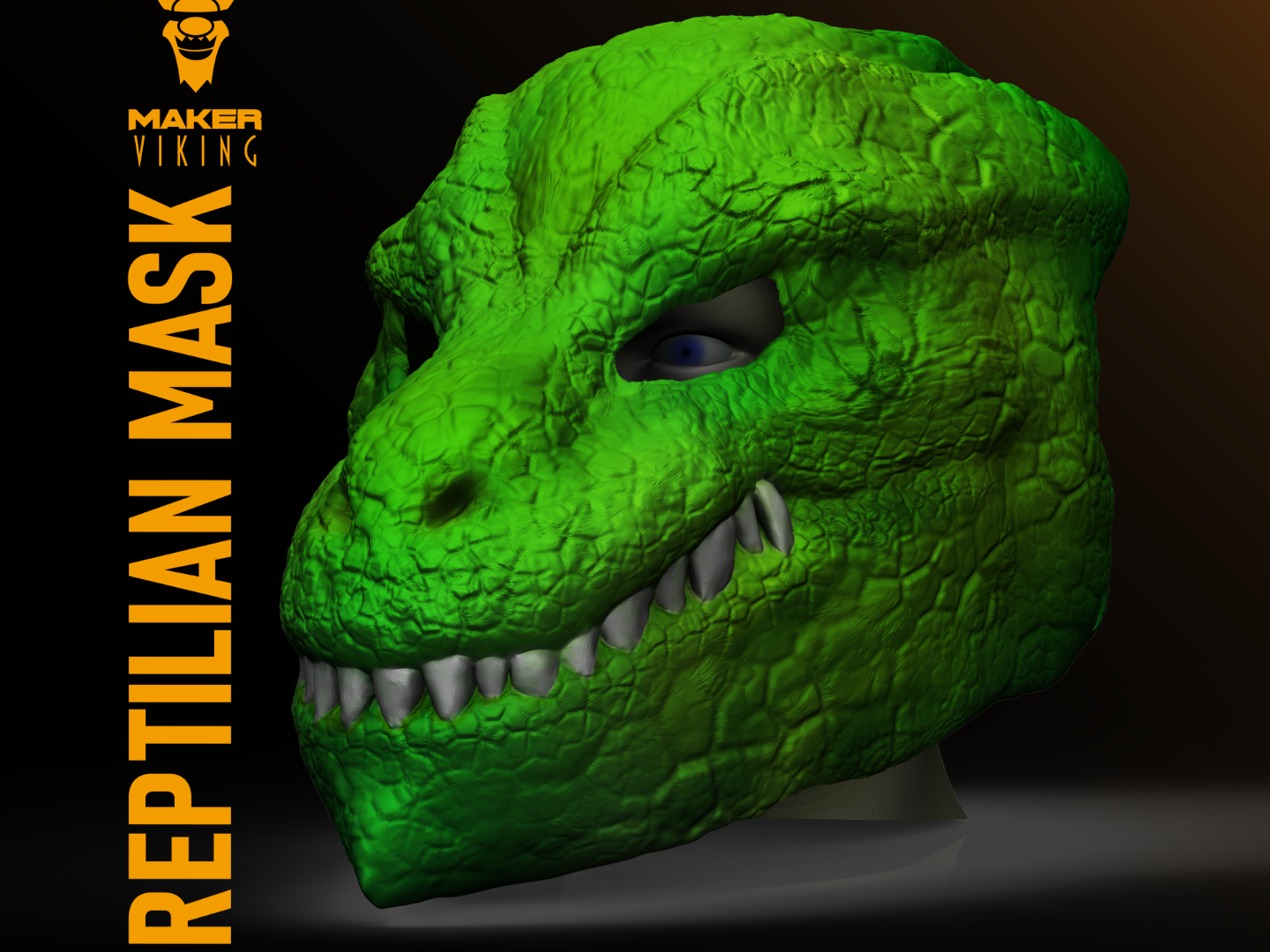 Reptilian Mask for Halloween