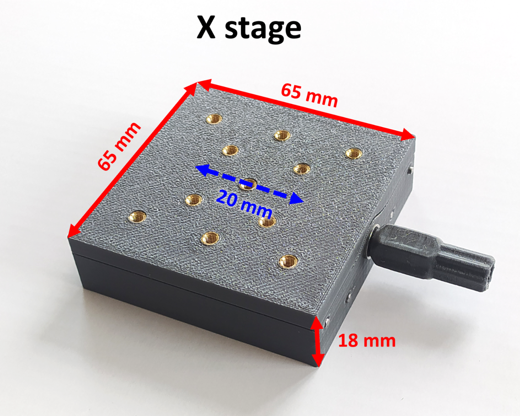 Printed linear stage