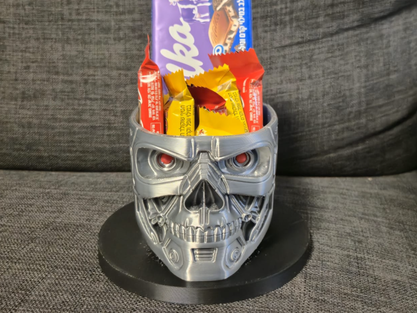 Robot Head Candy Bowl