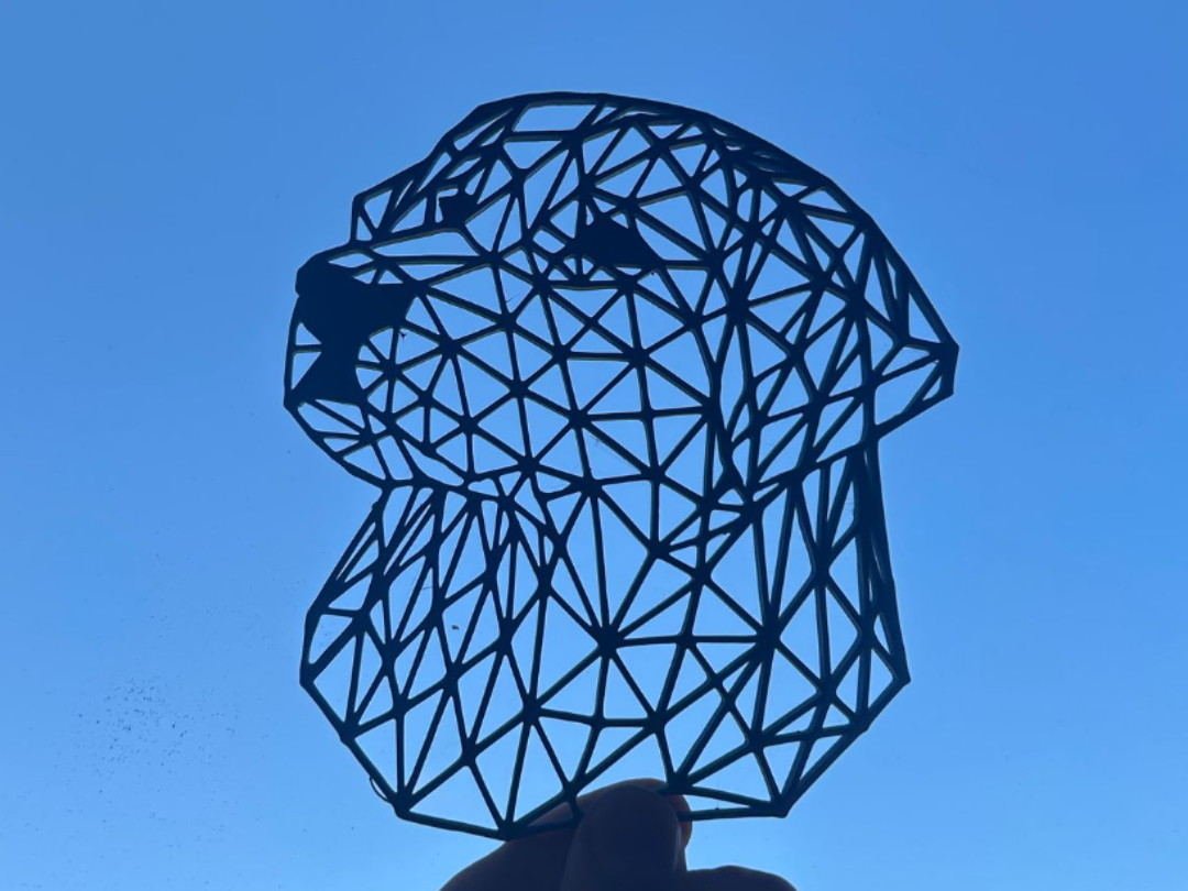 Dog sculpture