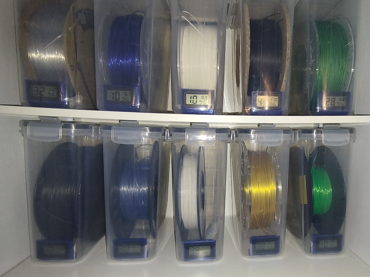 Simple Hygrometer holder for cereal boxes