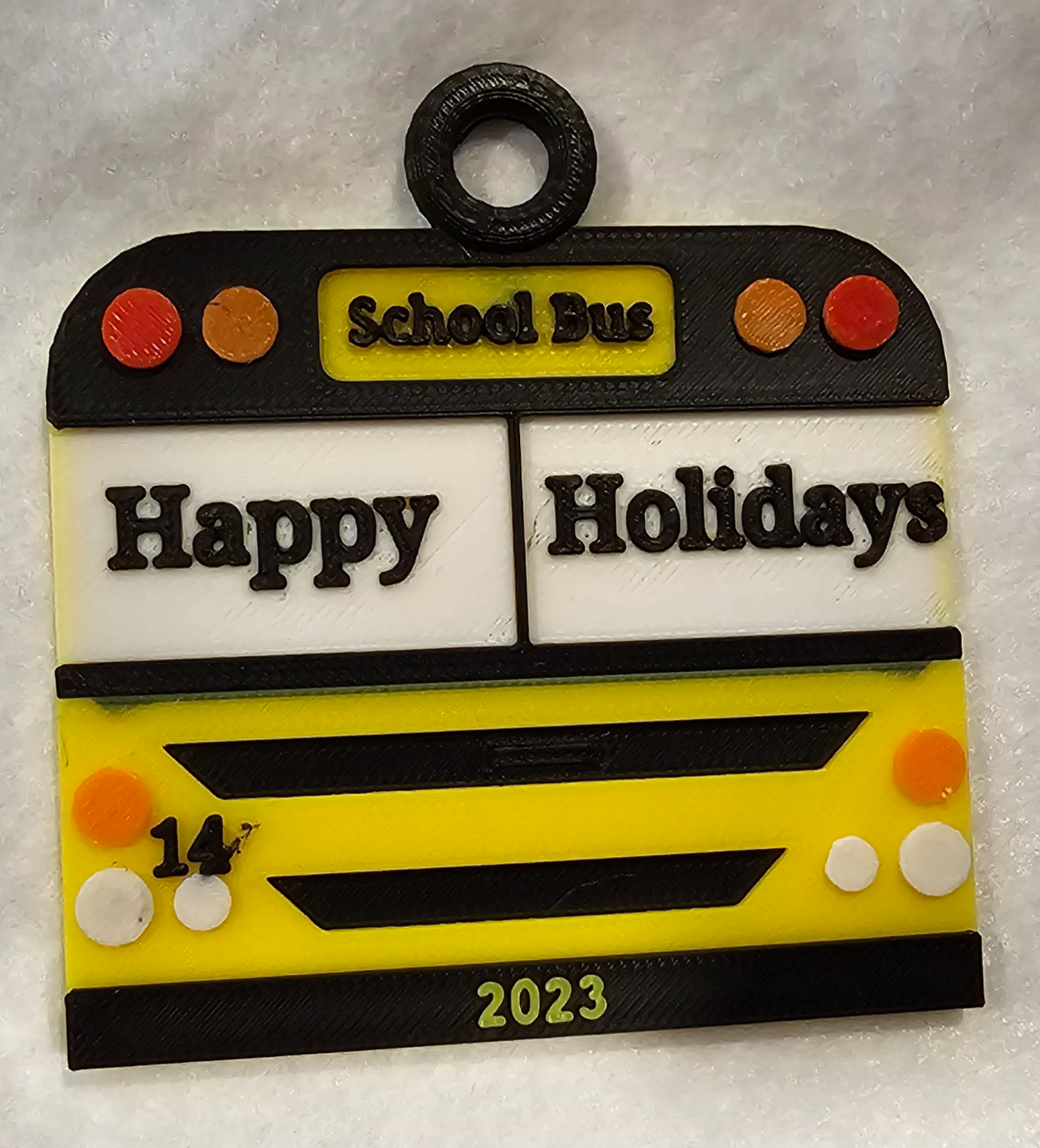 School Bus Ornament 2023