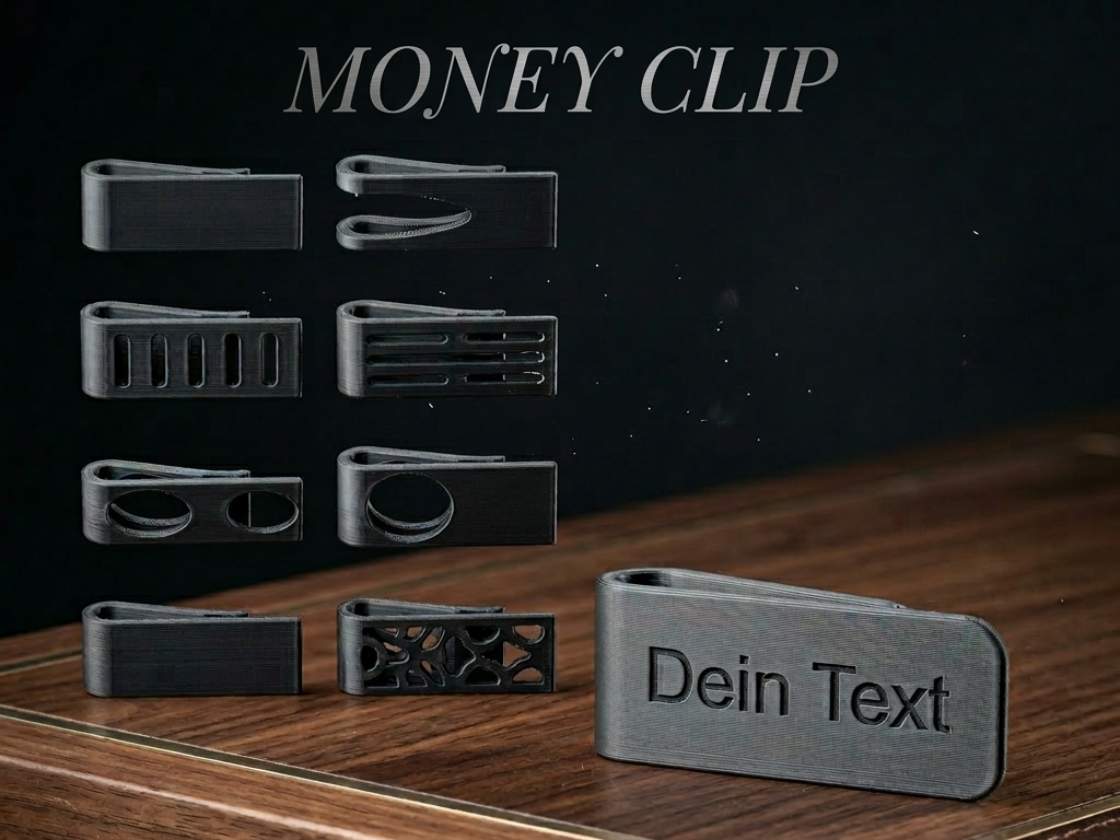 Extra Strong Custom Money Clips 6‑Pack