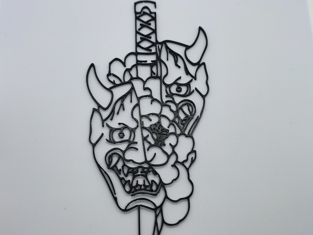 Arte pared mascara hannya
