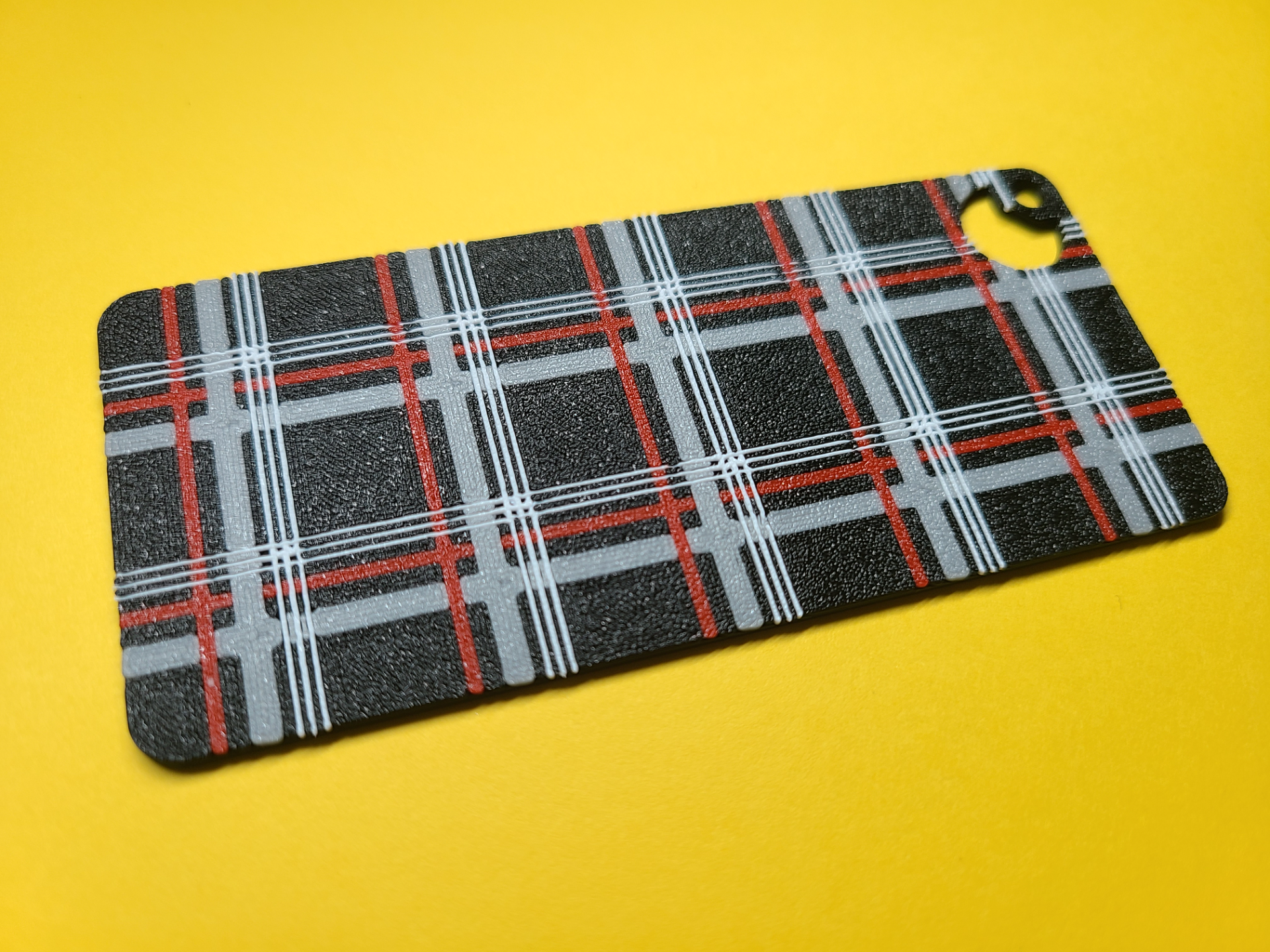 VW Golf GTI Tartan Pattern Filament Swatch
