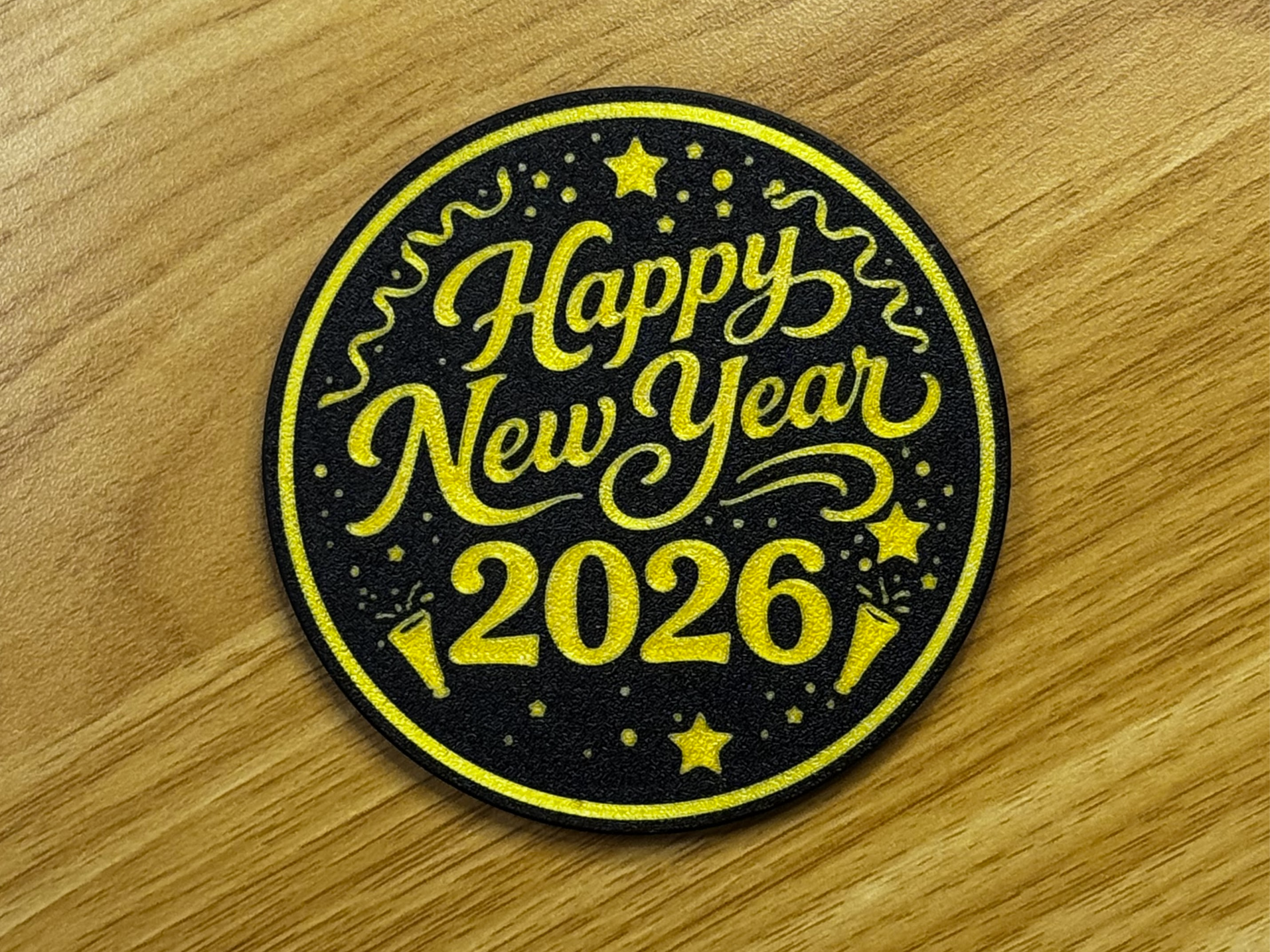 Coaster / Untersetzer Happy New Year 2026