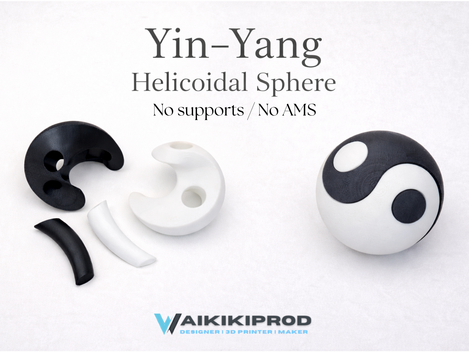 Yin-Yang Helicoidal Sphere