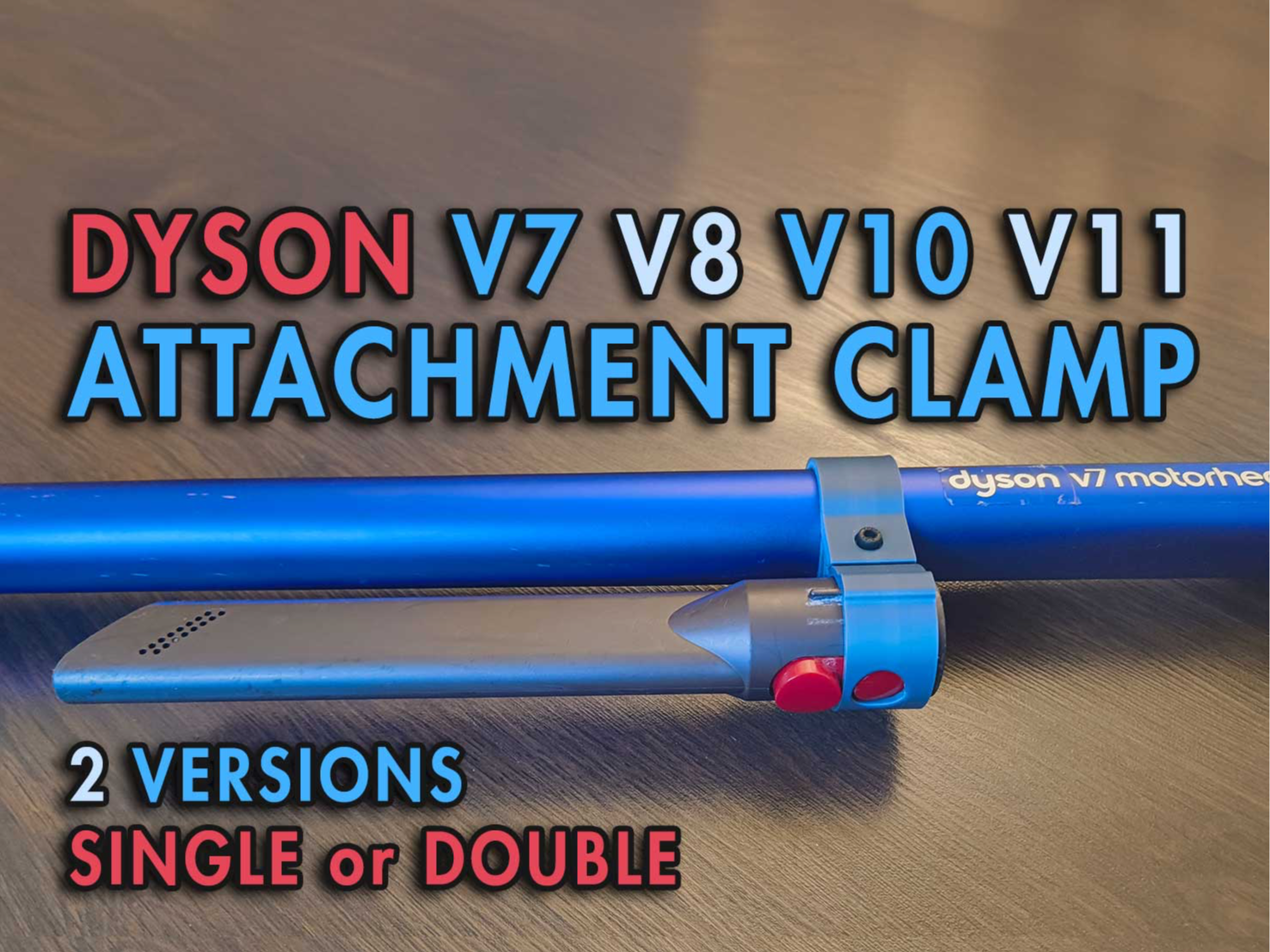Dyson V7 / V8 / V10 / V11 / V15 accessories clamp