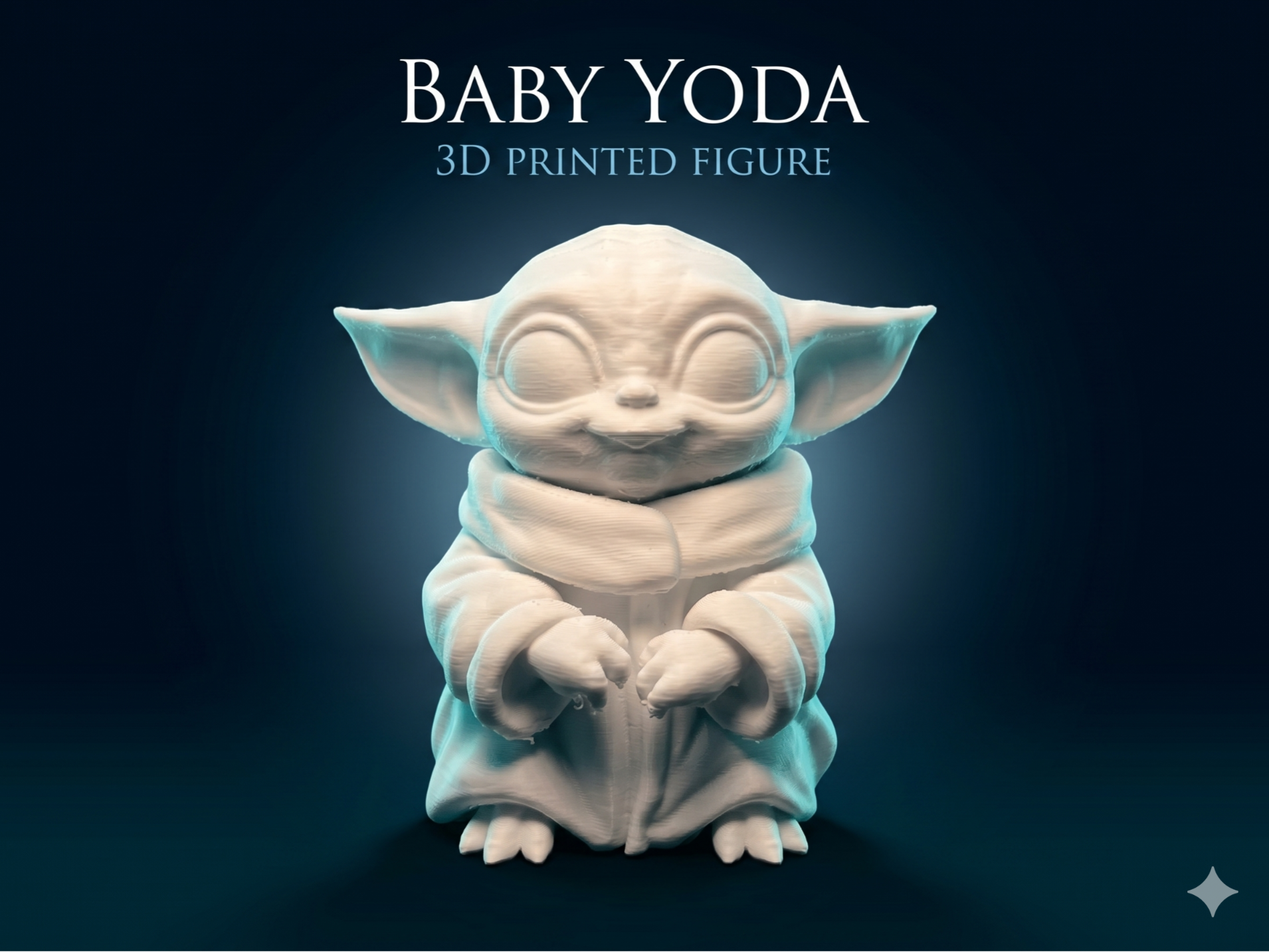 Baby Yoda – Cute 3D Printed Figure