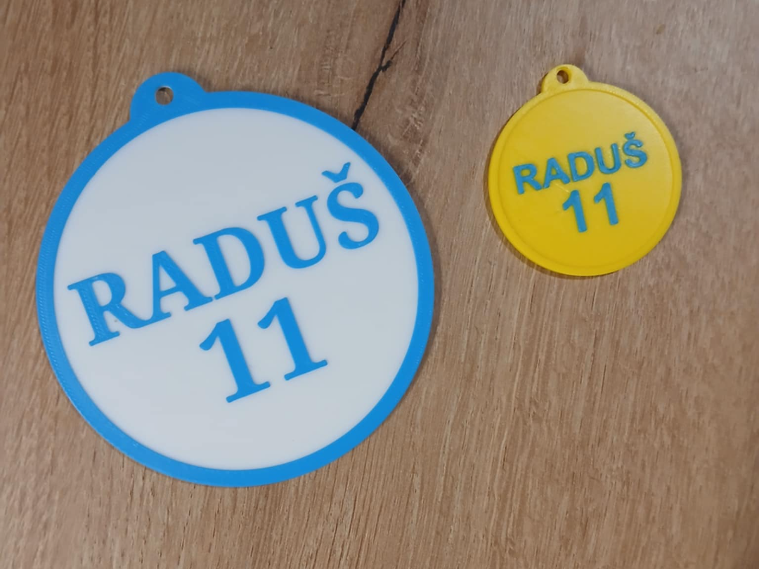 Custom Medal with Text (10 cm / 5 cm)