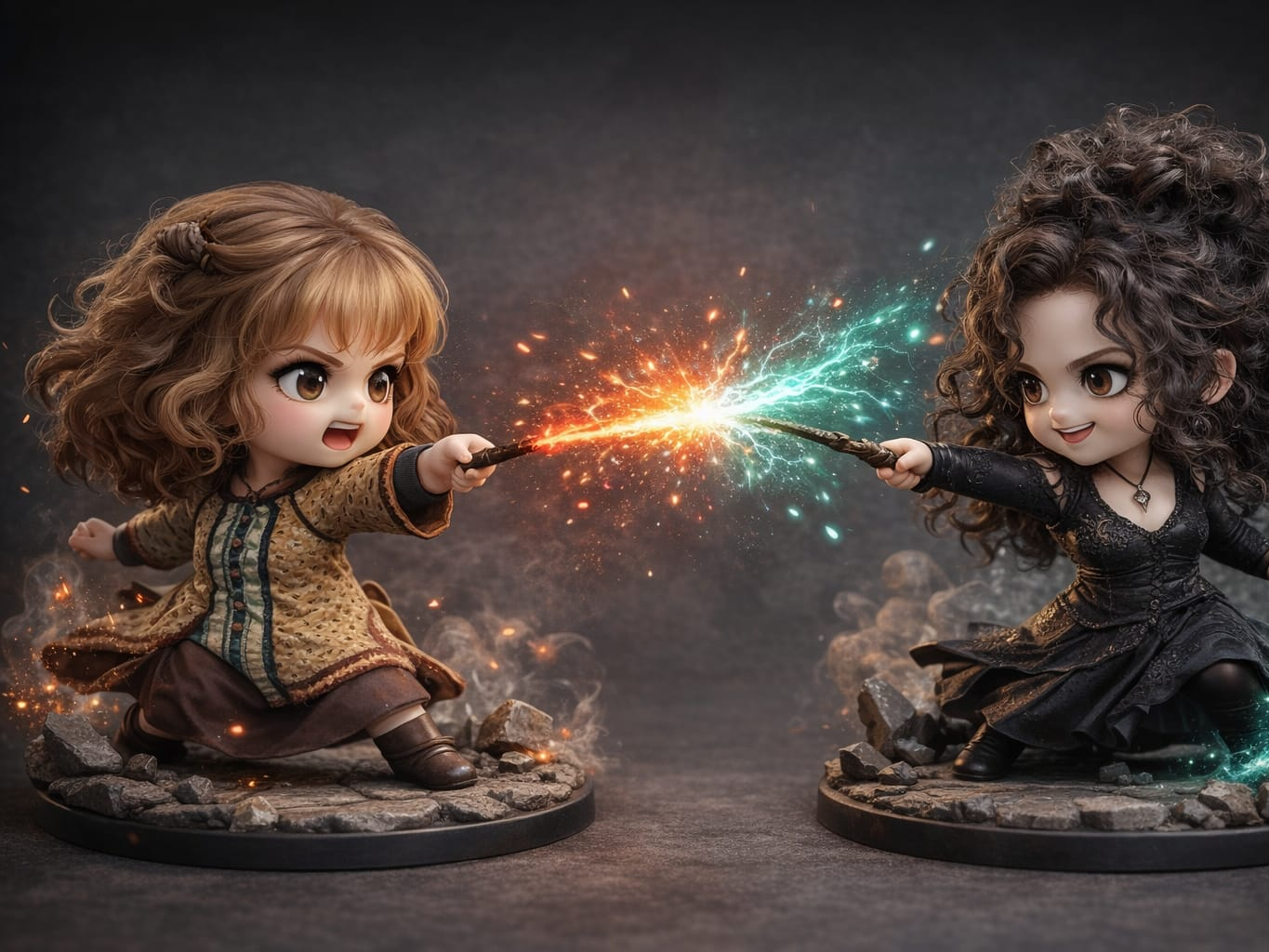 molly weasly atacando a bellatrix