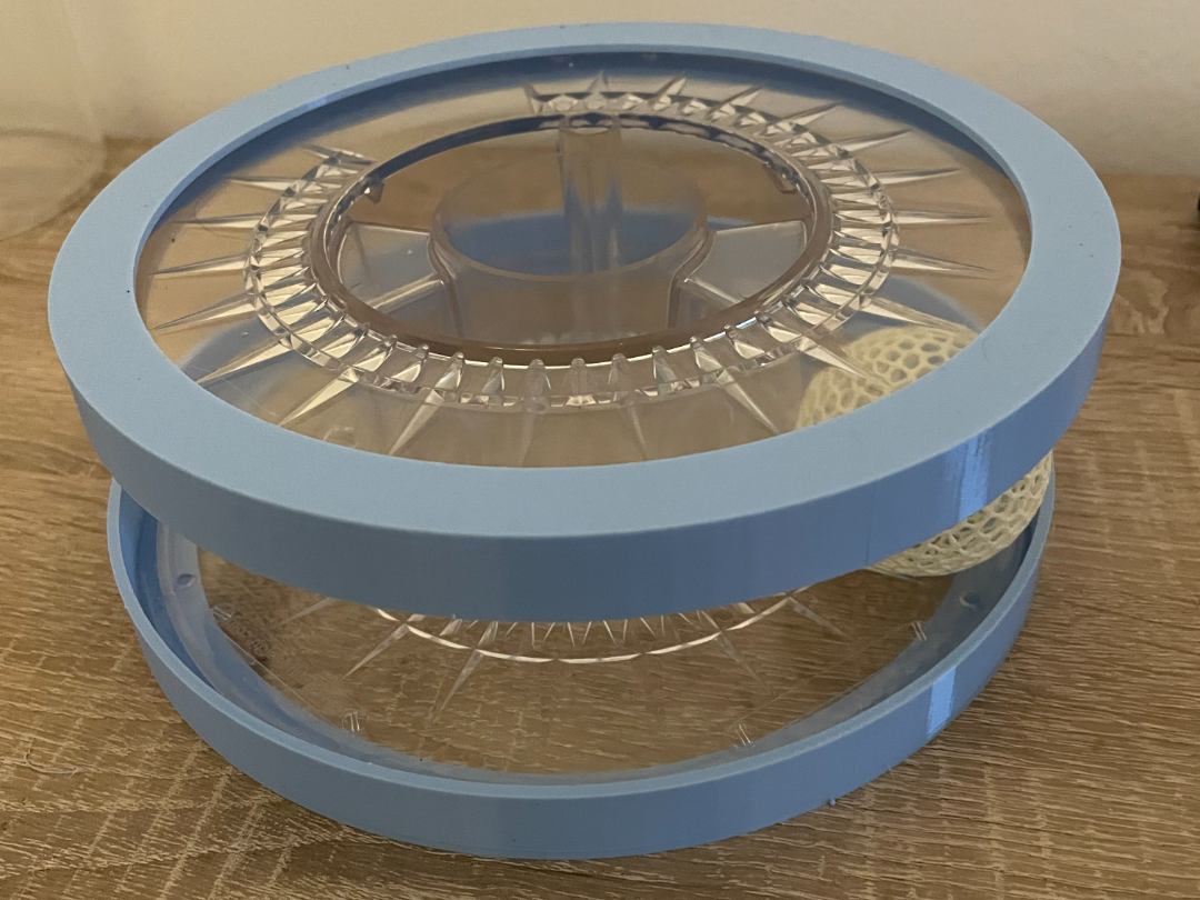Recycled Spool / Toy with ball for Cats and Dogs