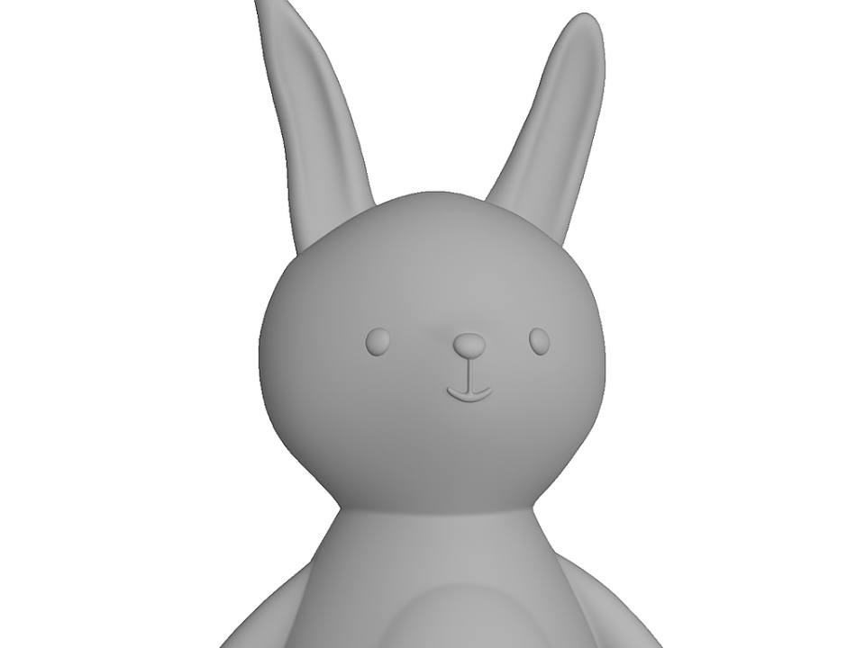 GooseWaddle Bunny Knit Plush Replica Keychain