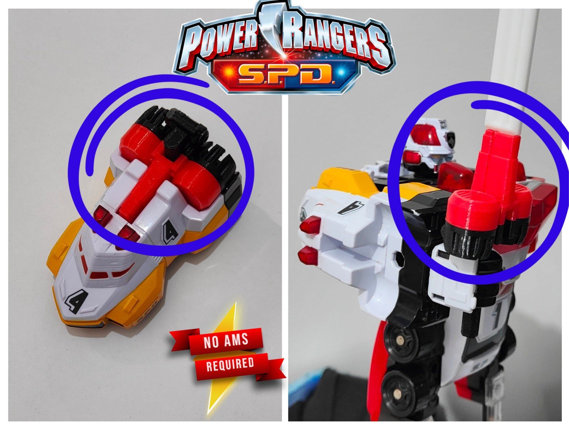 Power Rangers SPD - Megazord Toy Sword Handle