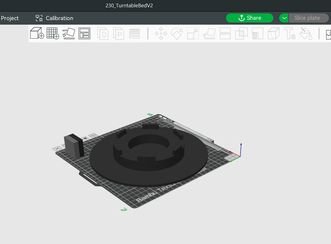 230mm Turntable Scanner Bed with Dots for Miraco