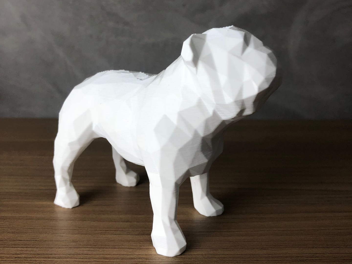 English Bulldog Low Poly