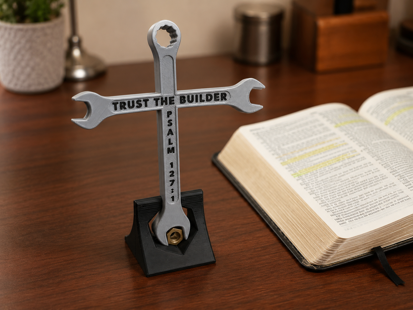 Builder's Cross - Faith, Strength, Purpose