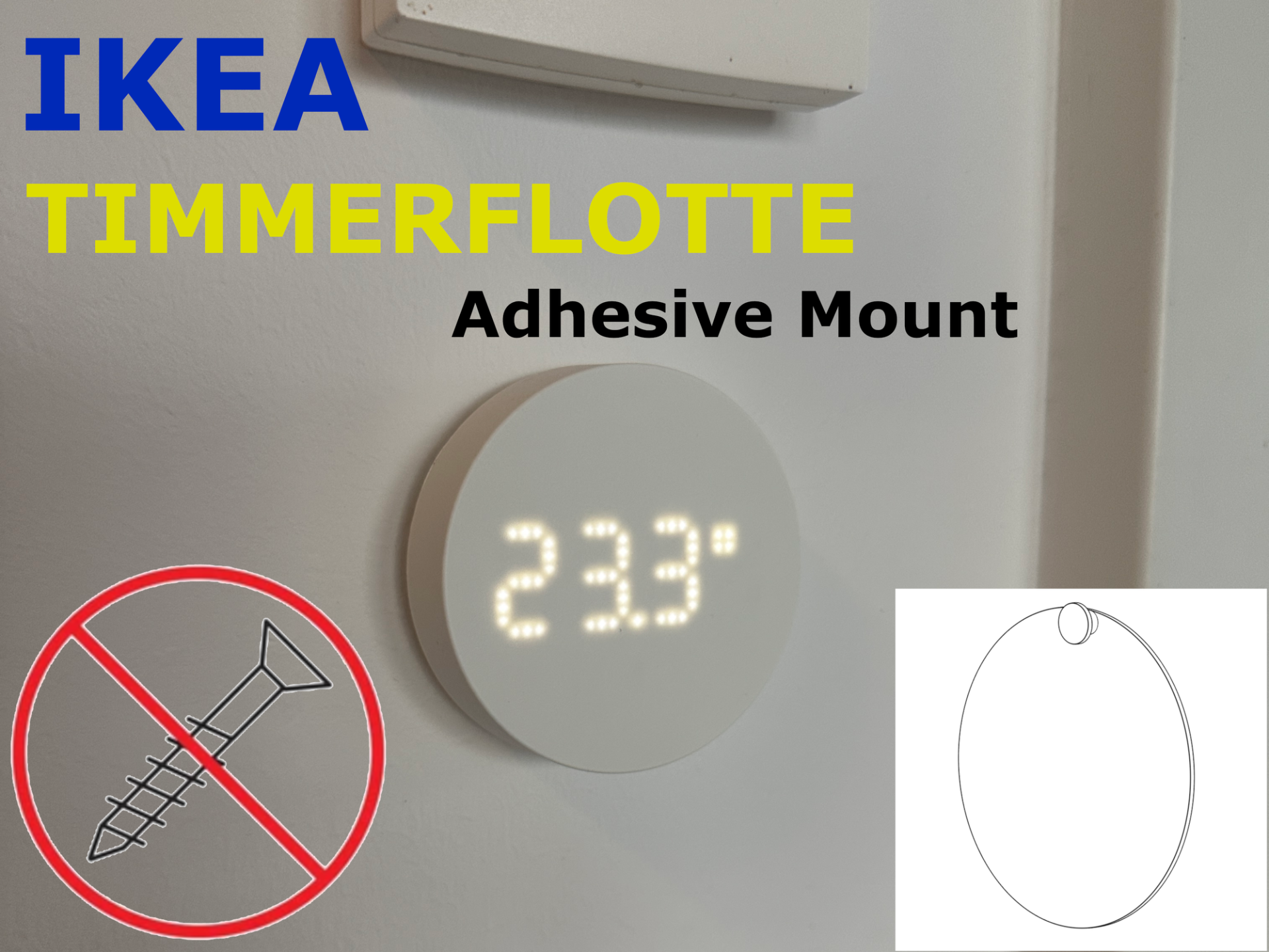 IKEA Timmerflotte Adhesive Mount