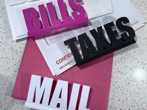 Mail Organizers  - Bills, Taxes, Mail