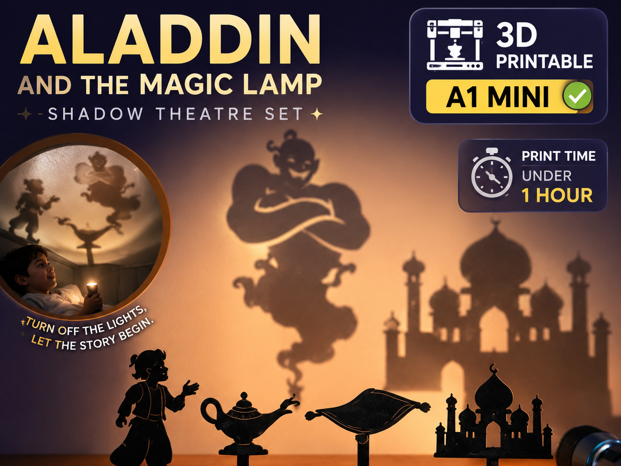 Set di marionette d'ombra – Aladino