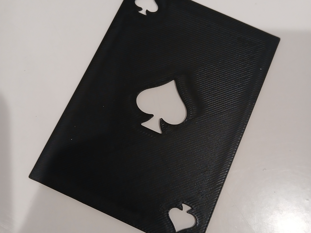Ace of Spades Throwing Card