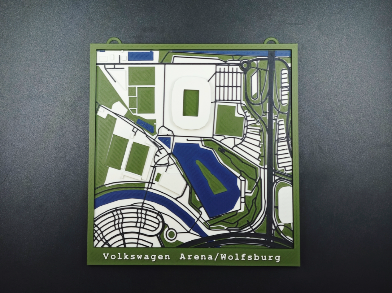 Volkswagenarena VFL Wolfsburg 3D Miniaturmodell