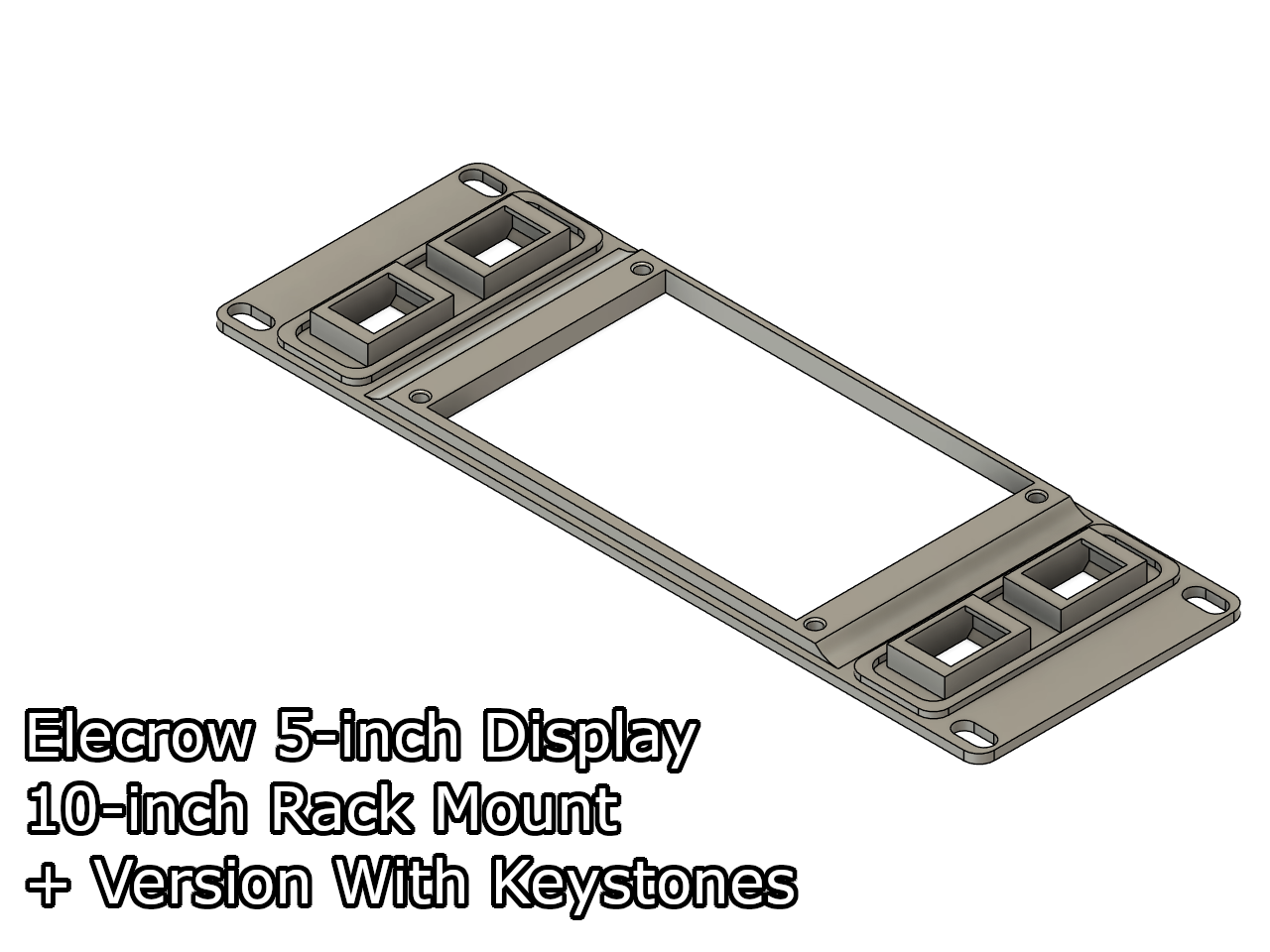 10-inch Rack Mount for Elecrow 5-inch display