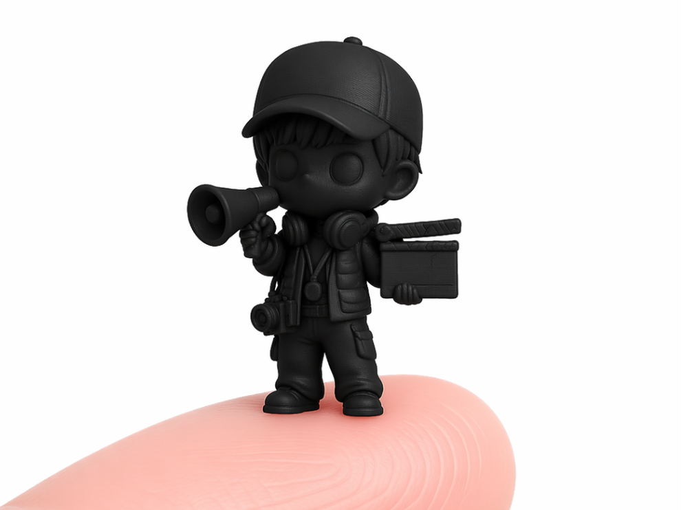 Chibi Film Director 30mm – Movie Maker Mini Figure