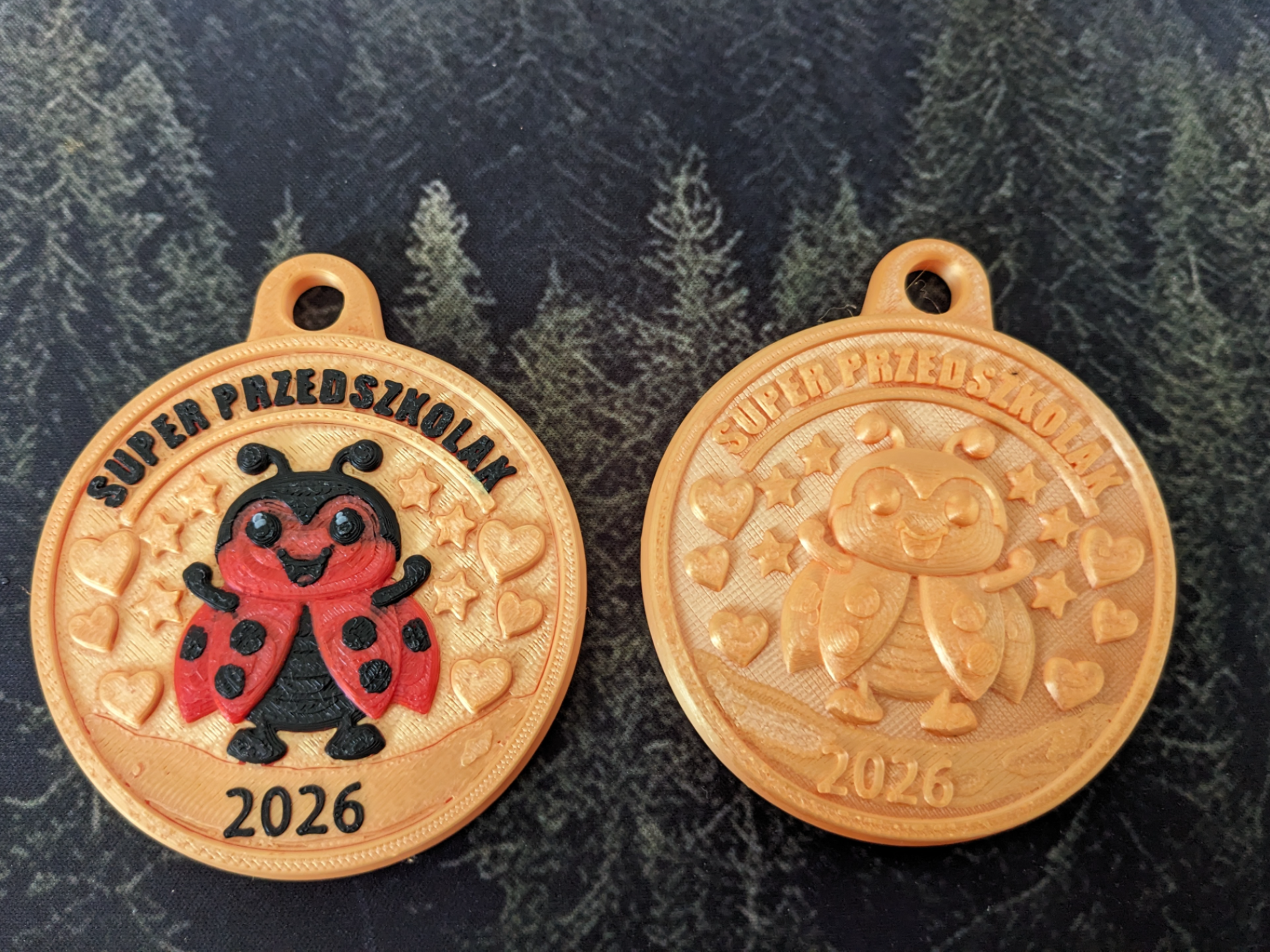 preschooler's medal - editable date