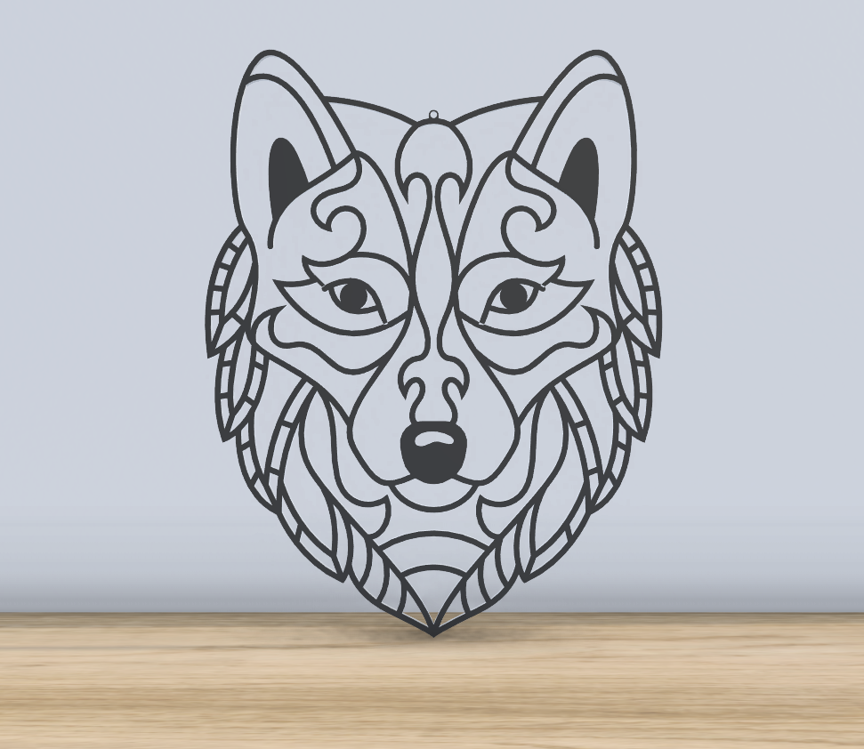 Wolf - Wall Art - Mandala Style