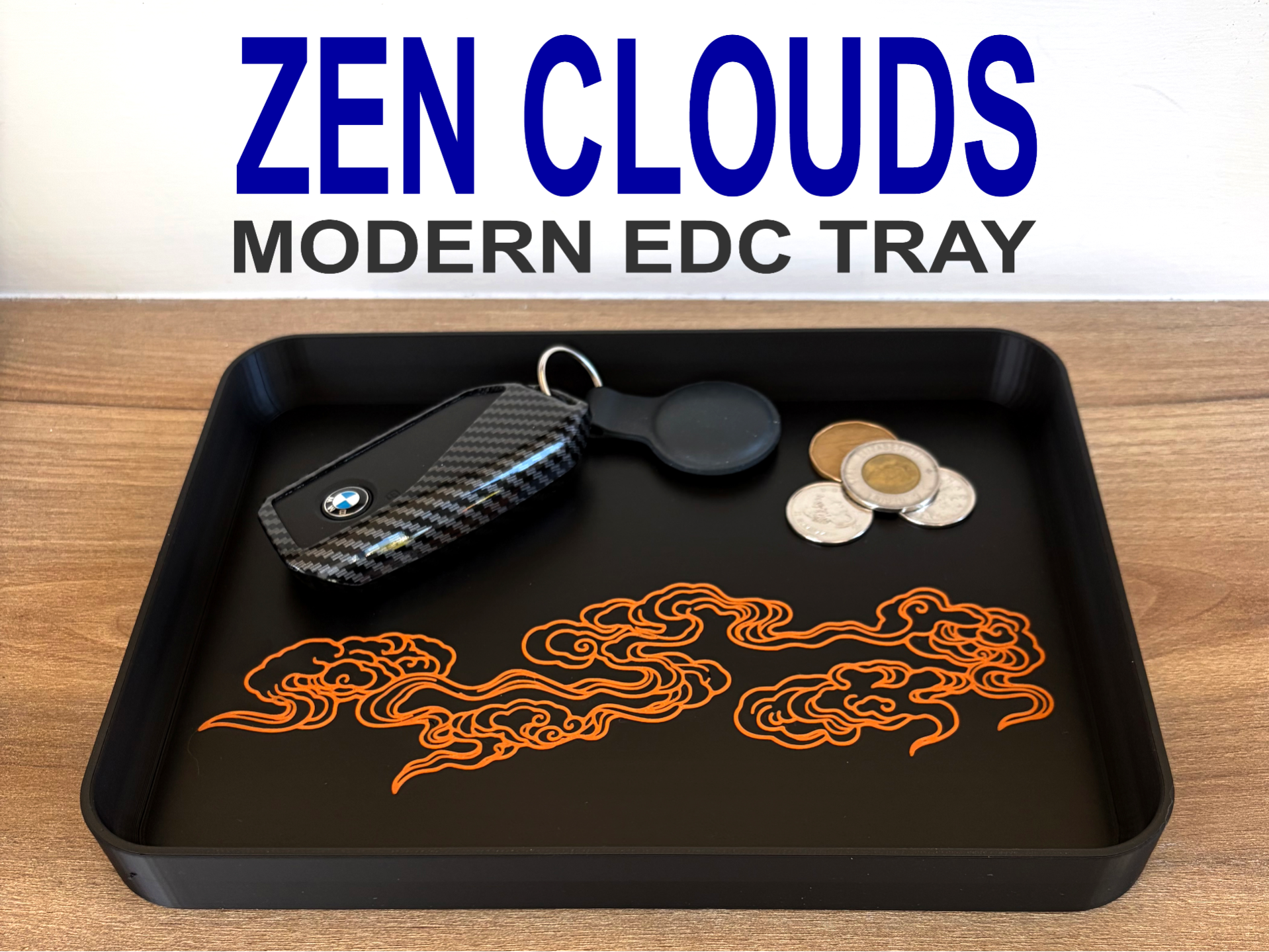 Zen Clouds Modern EDC Valet Tray