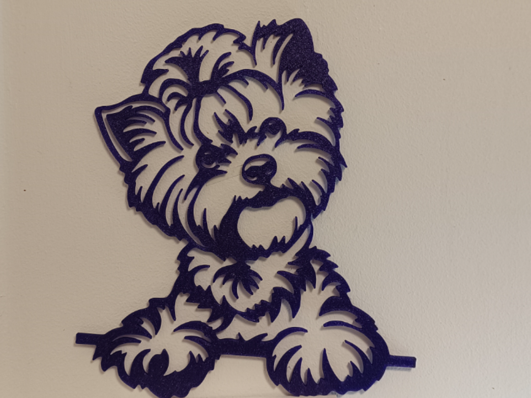 Yorkshire terrier wall art 2D