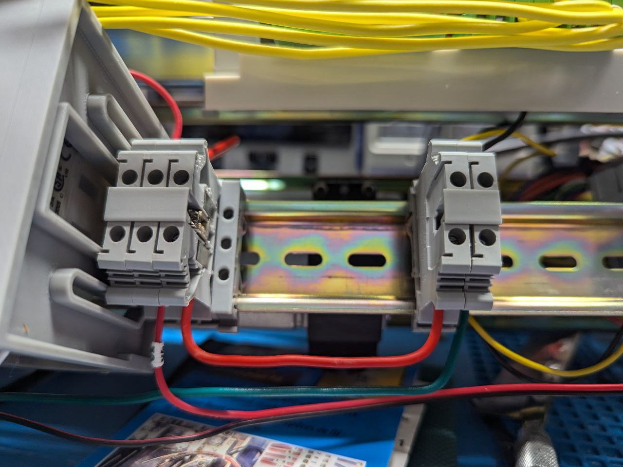 DIN Rail UK5N Terminal Block Label Strip
