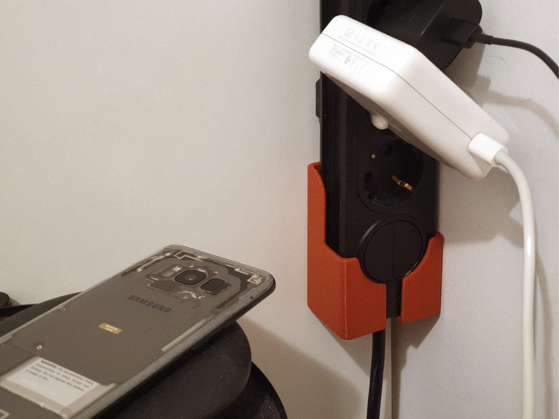 Simple Power Strip Wall Mount