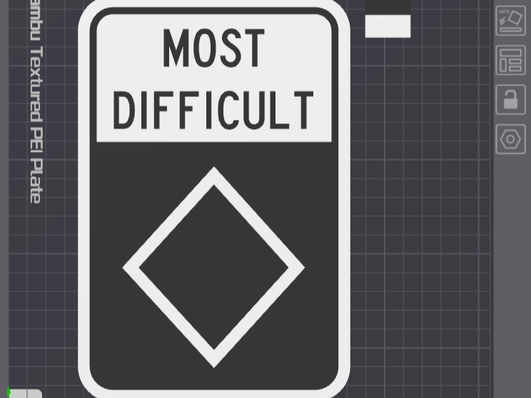 Ski Slope / MTB Trail Rating Signs