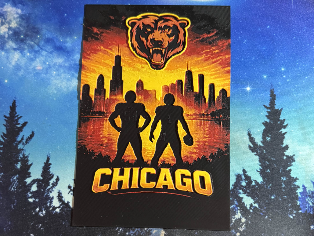 Chicago Bears Hueforge