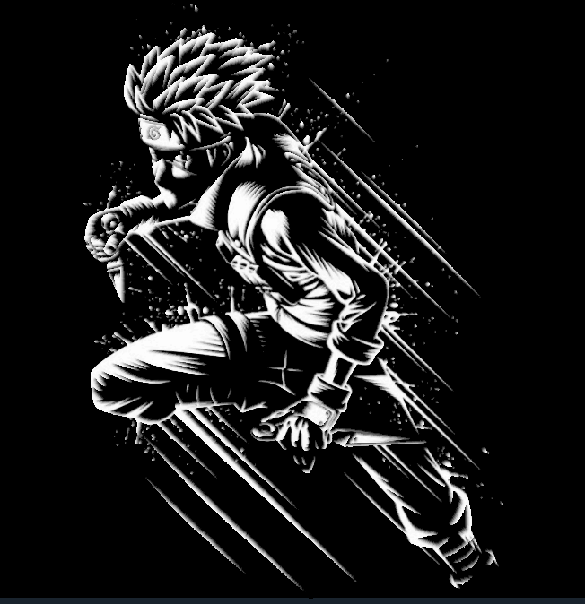 Naruto Wall Art / Anime / Decor / 2d art