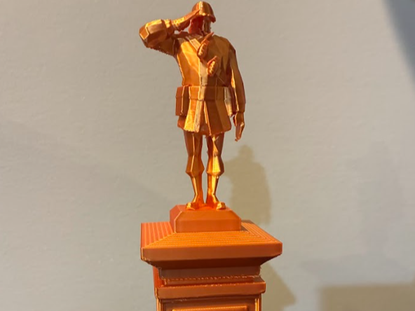 Rick May soldier statue memorial