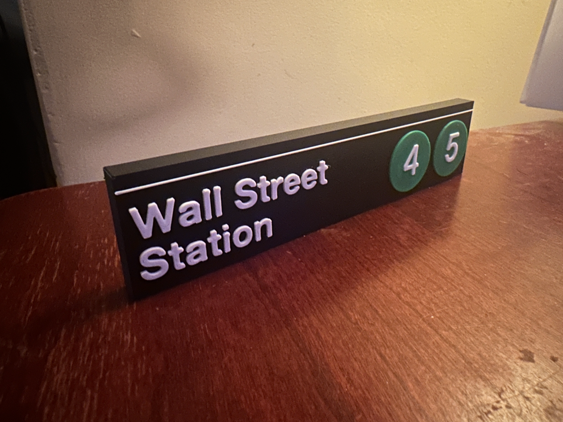 New York City Subway Wall Street Station 4-5