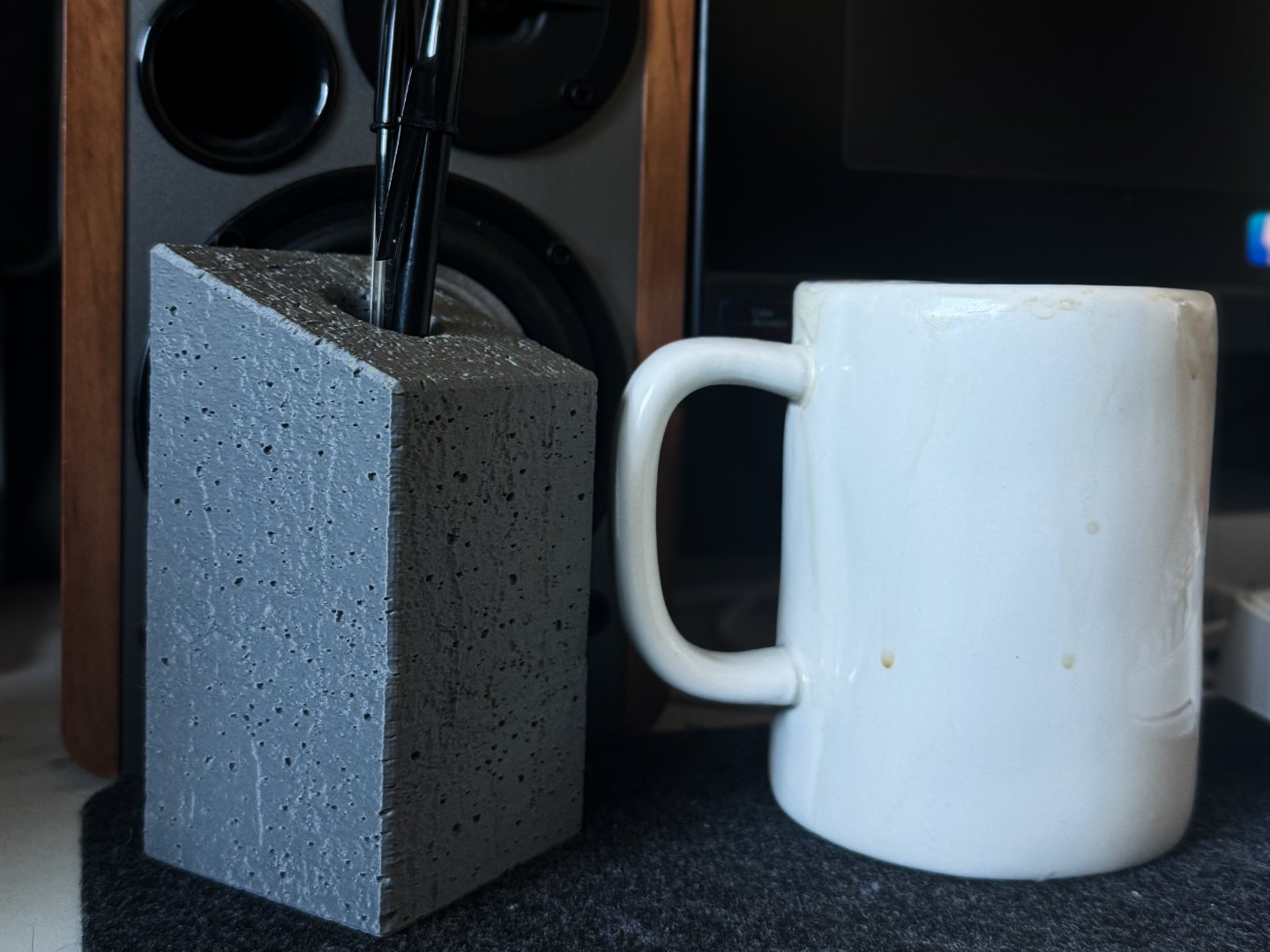 Concrete Block - Pen Holder - Two Sizes