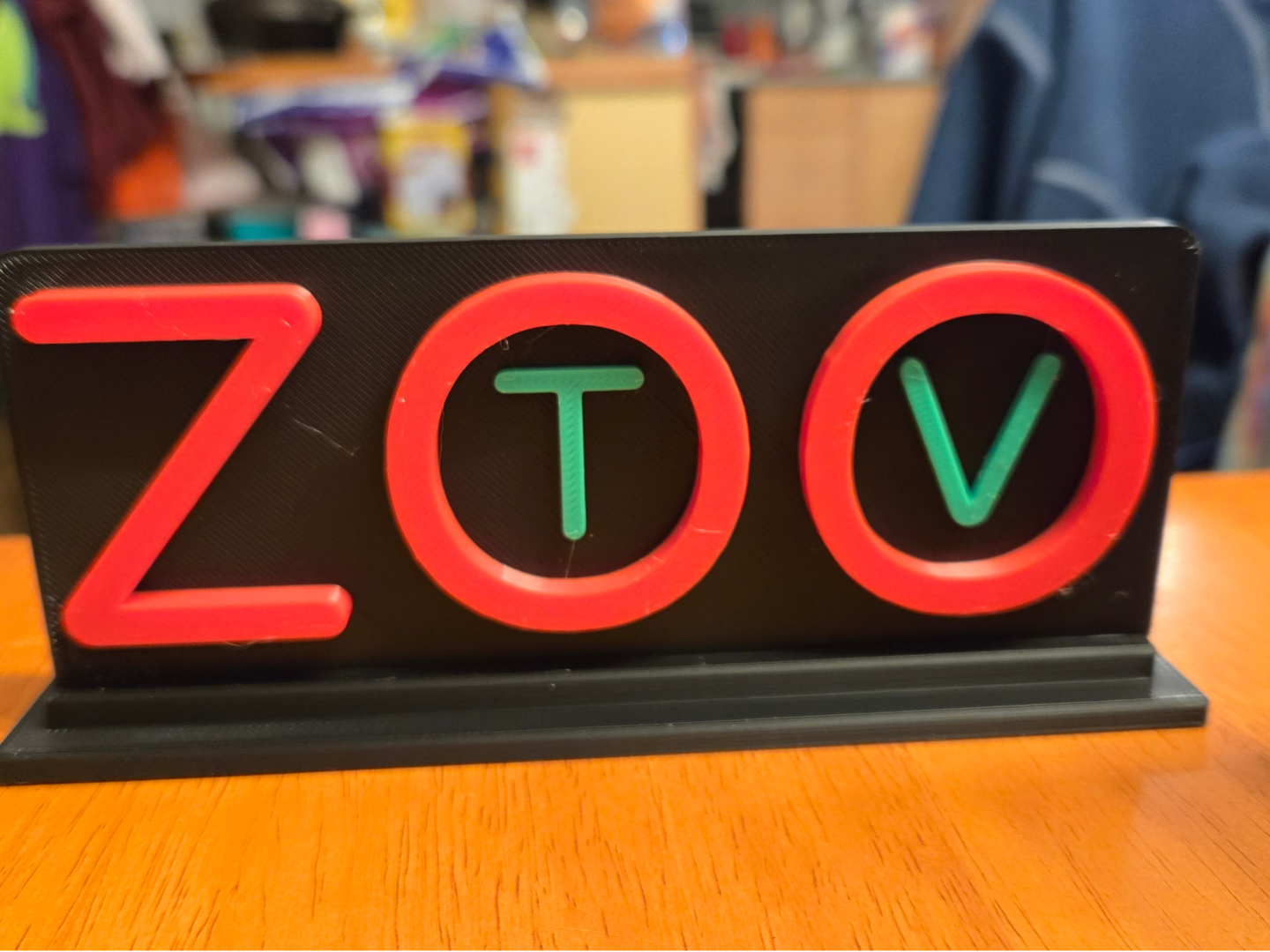 U2 Zoo TV Desk Sign