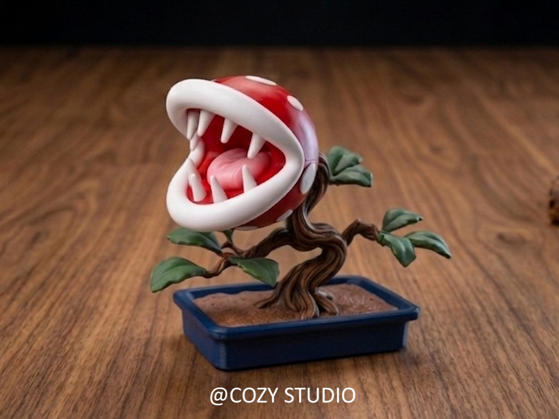 Mario Piranha Plant Bonsai / NO AMS