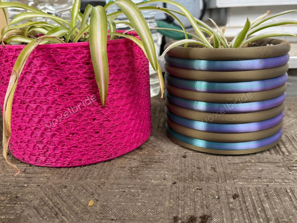 Ring Grooved Bubble Planter