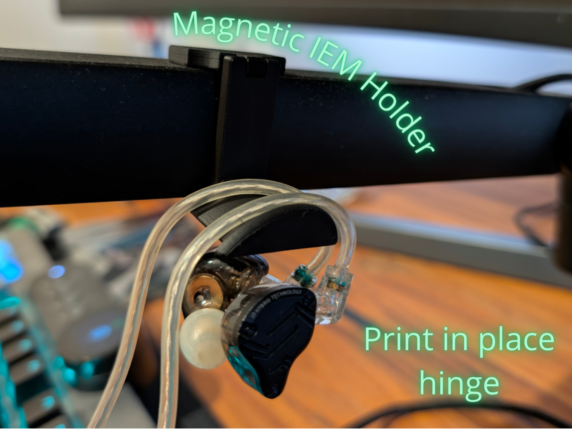 Magnetic IEM Holder