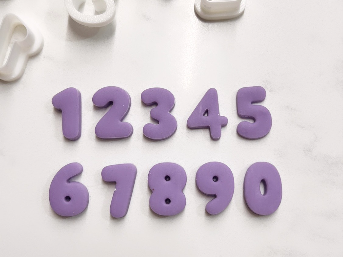 Numbers Polymer Clay Cutters
